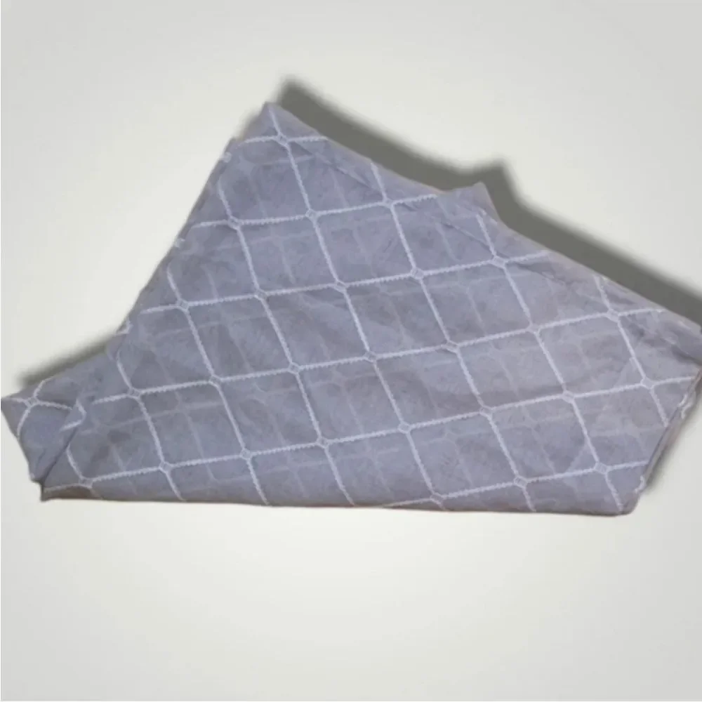 Madison Park Diamond Gray Sheer Curtain Panel